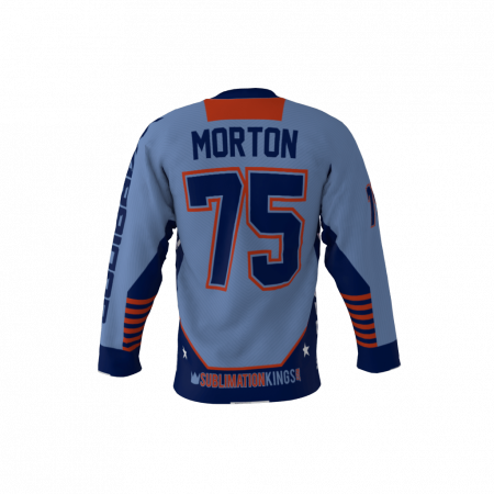 Warriors Blue Custom Hockey Jersey