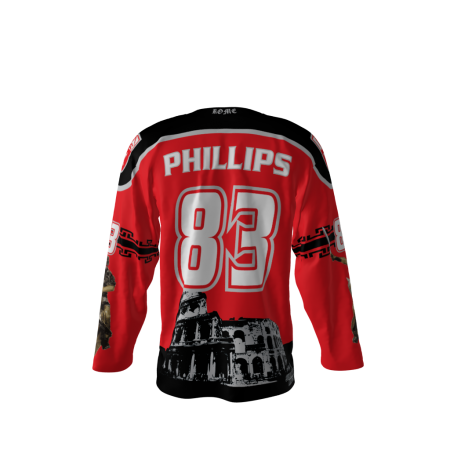 Rome Red Hockey Jersey Back