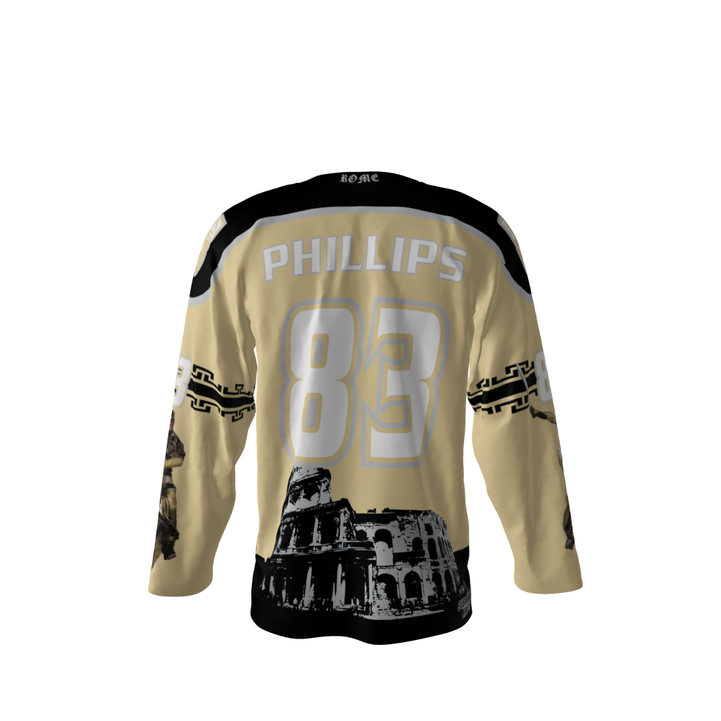 Rome Vegas Gold Hockey Jersey Back