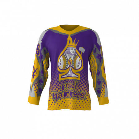 Royal Hammers Custom Hockey Jersey
