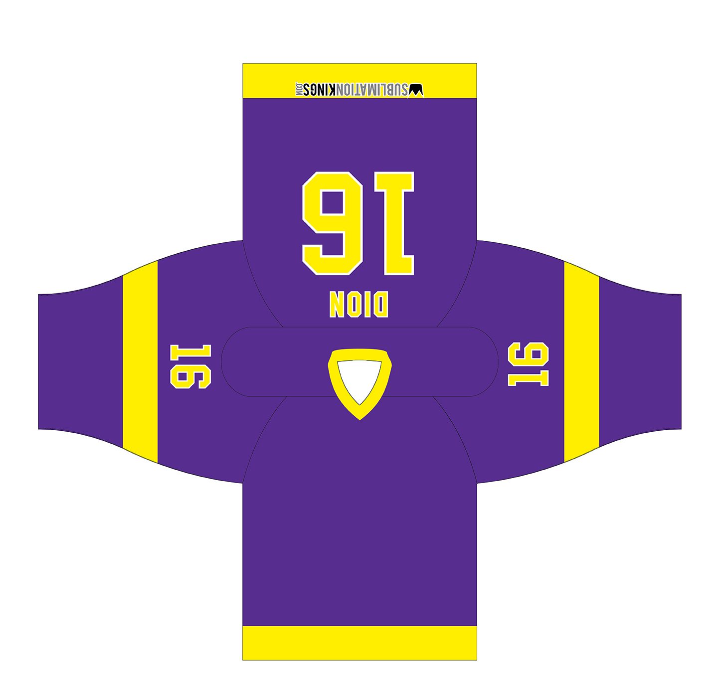 LA 1980 Hockey Jersey Purple