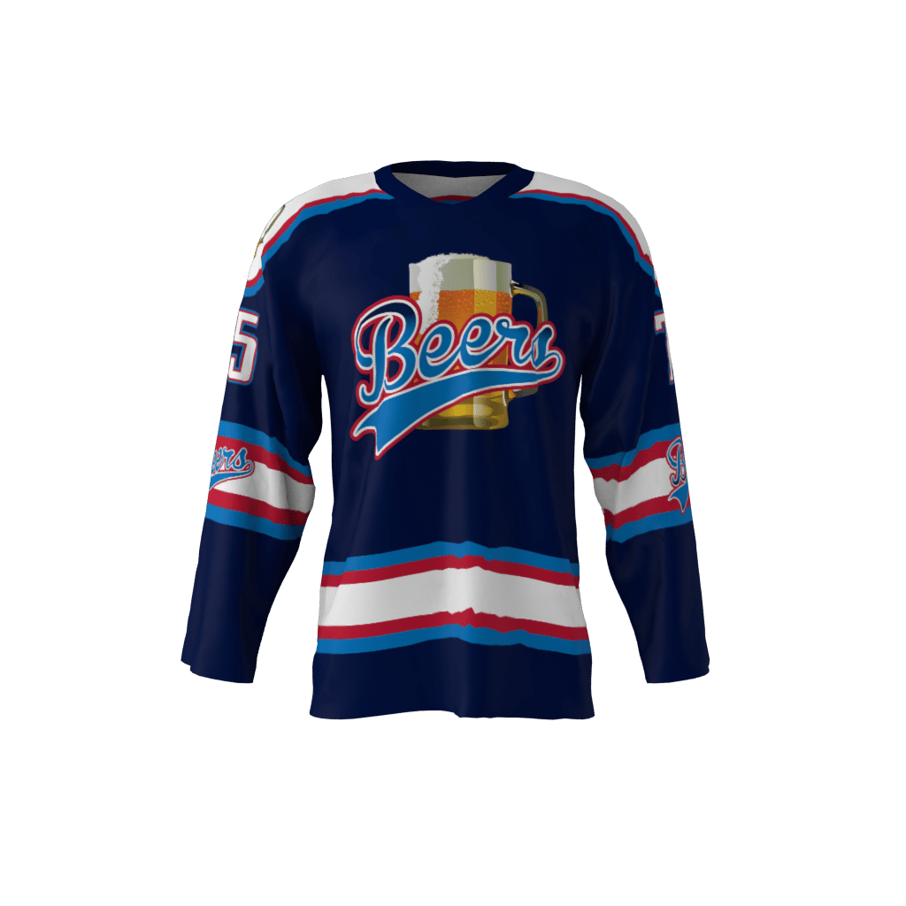 Beers Custom Hockey Jersey