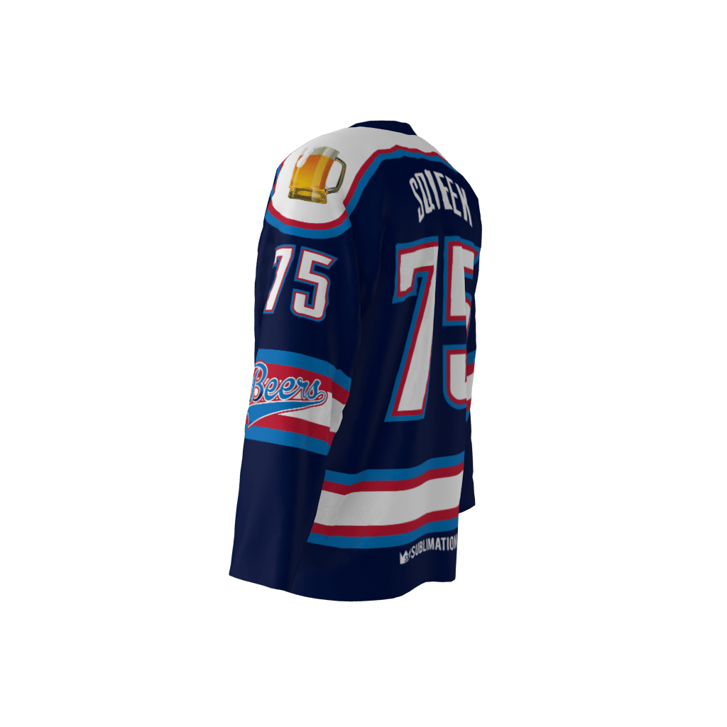 Beers Custom Hockey Jersey