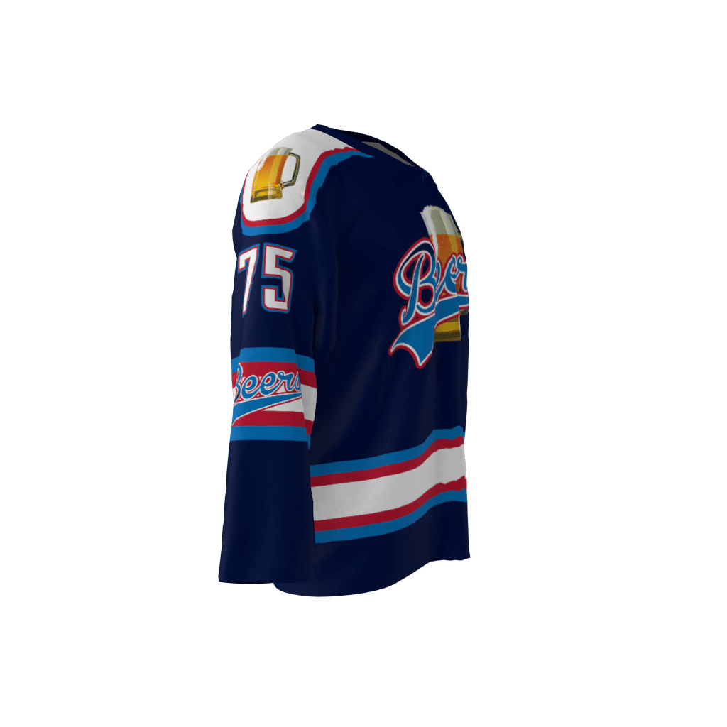 Beers Custom Hockey Jersey