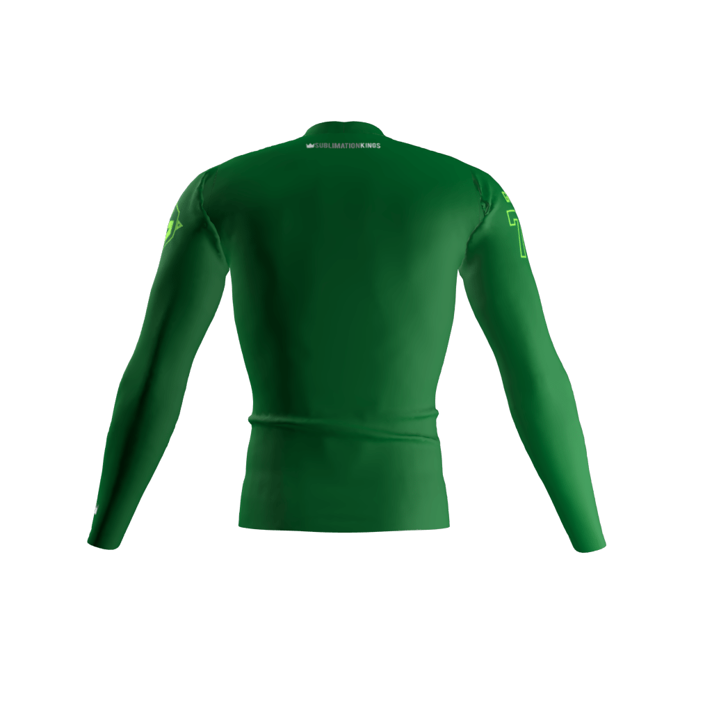 Gang Green Custom Compression Shirt Back