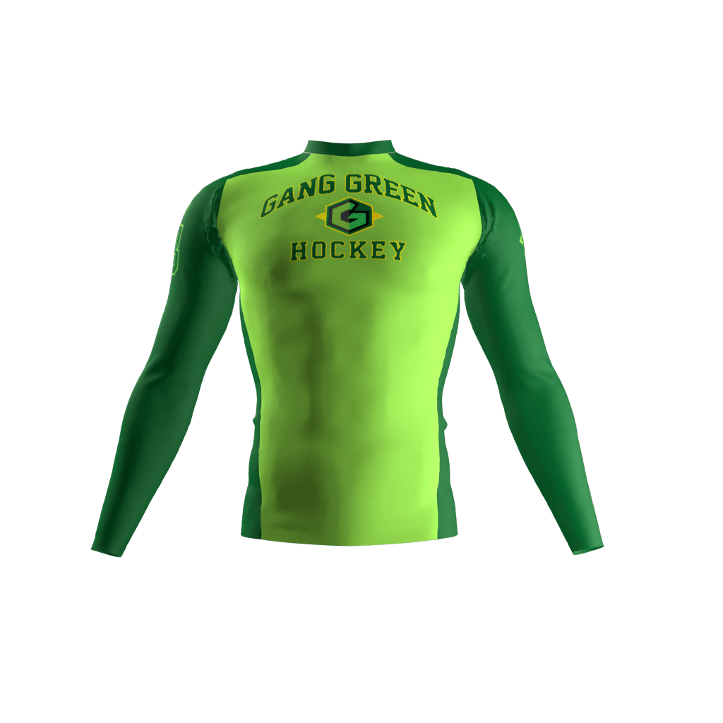 Gang Green Custom Compression Shirt Front