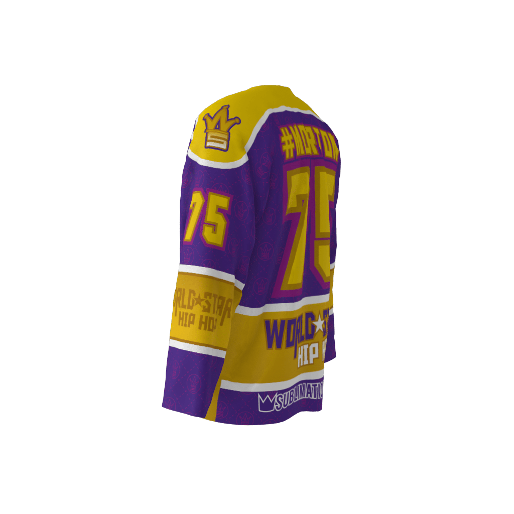 World Star Hip Hop Custom Roller Hockey Jersey