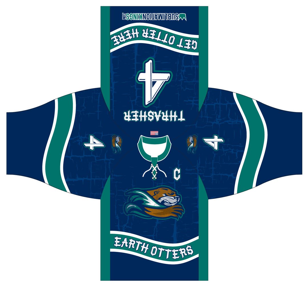Earth Otters Custom Roller Hockey Jersey