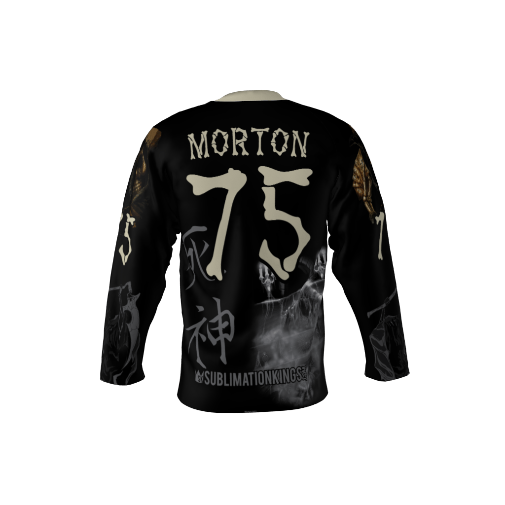 Death Black Hockey Jersey - Image 3