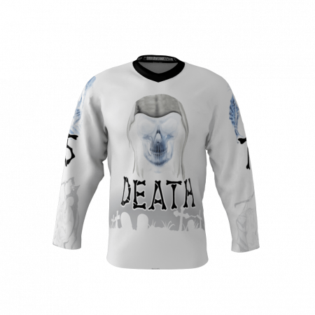 Death White Hockey Jersey
