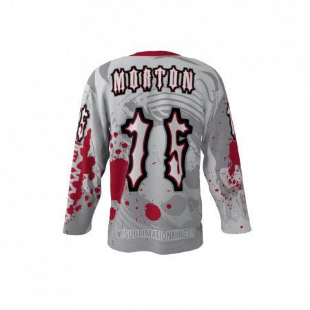 New Jersey Nightmare Gray Custom Roller Hockey Jersey