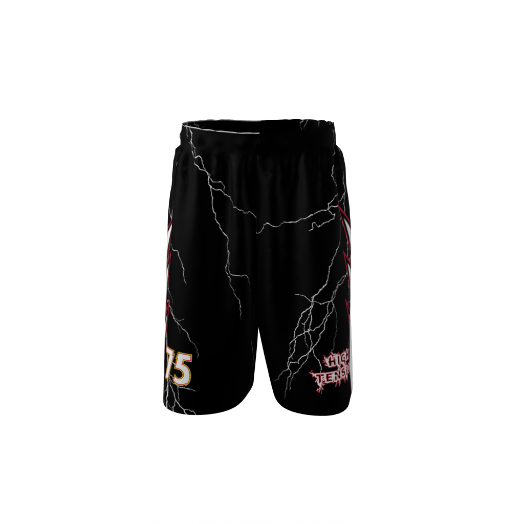 High Tension Custom Sublimated Softball Shorts Front