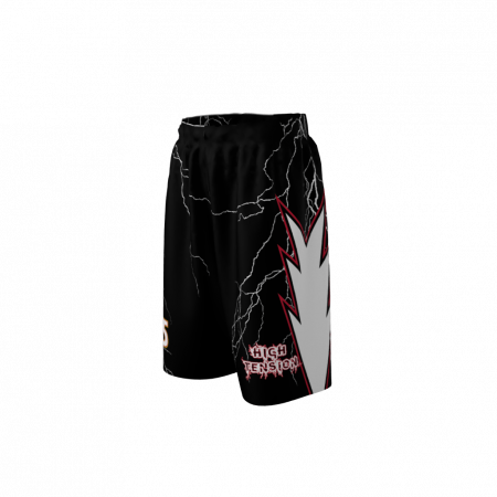 High Tension Custom Sublimated Softball Shorts Left Side