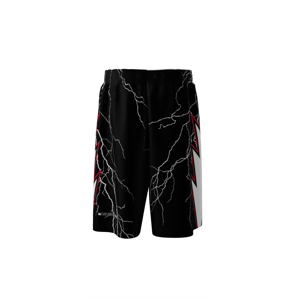 High Tension Custom Sublimated Softball Shorts Back