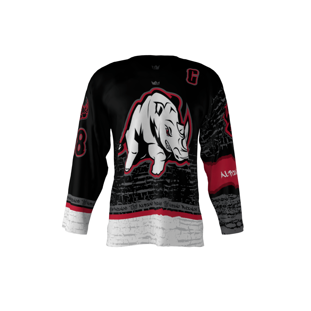 Albino Rhinos Custom Roller Hockey Jersey