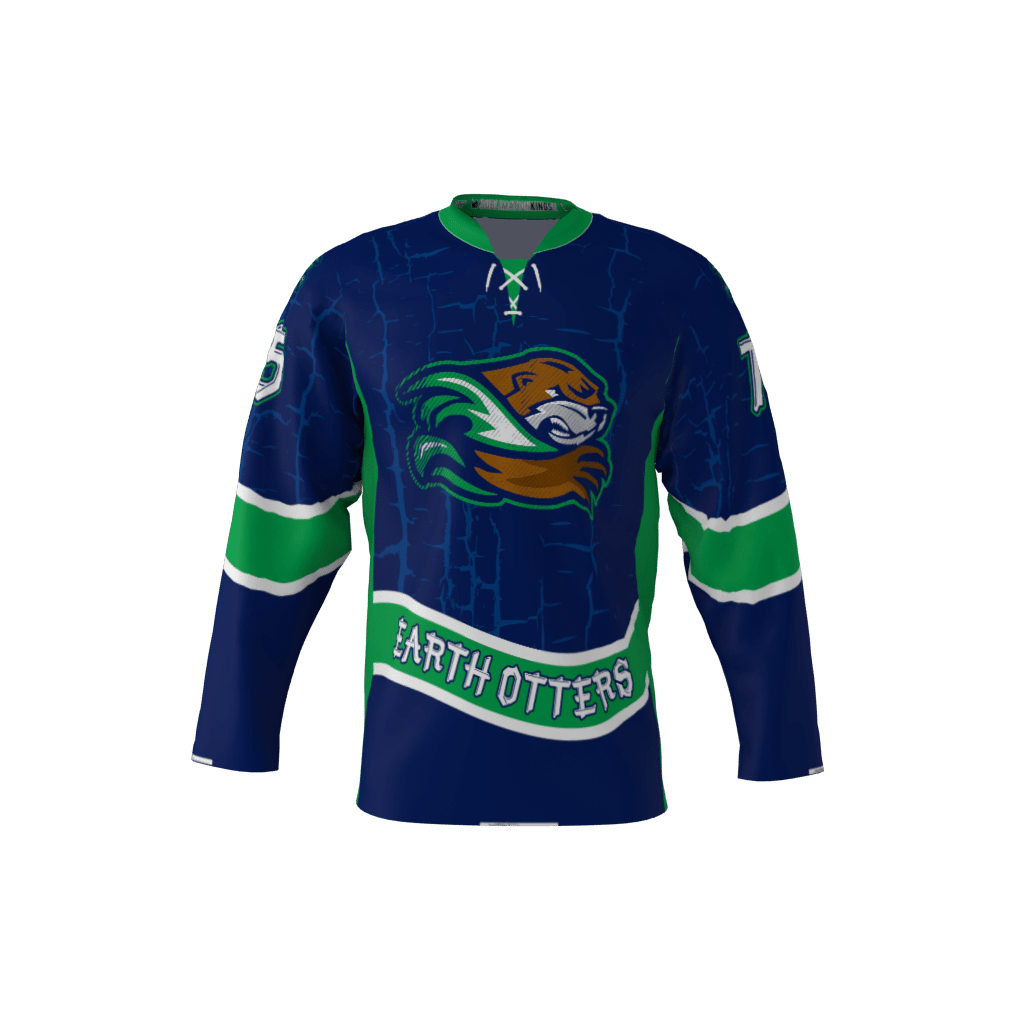 Earth Otters Custom Hockey Jersey