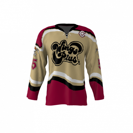 Wings Plus Hot Shots Custom Ice Hockey Jersey