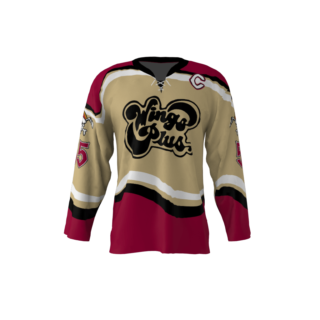 Wings Plus Hot Shots Custom Ice Hockey Jersey
