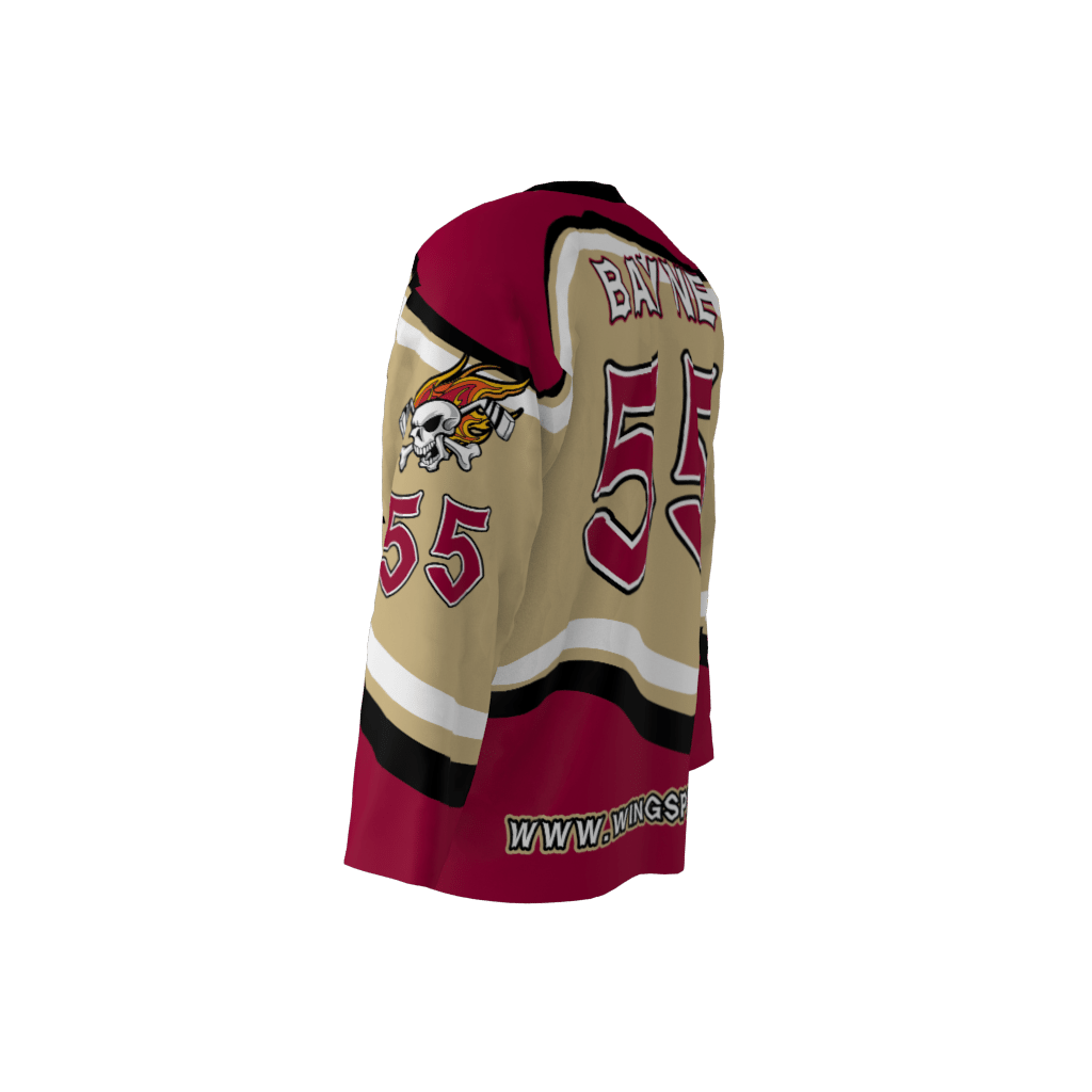 Wings Plus Hot Shots Custom Ice Hockey Jersey