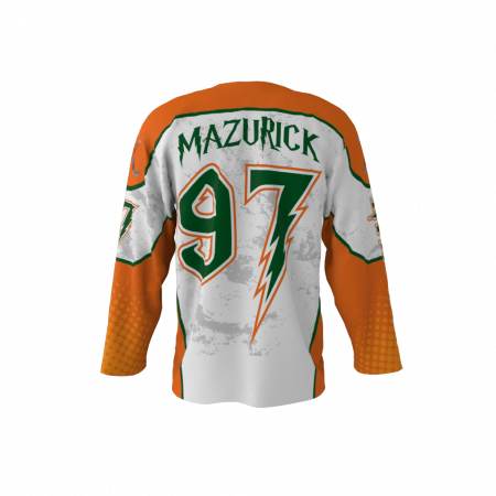 Invaders White Custom Hockey Jersey