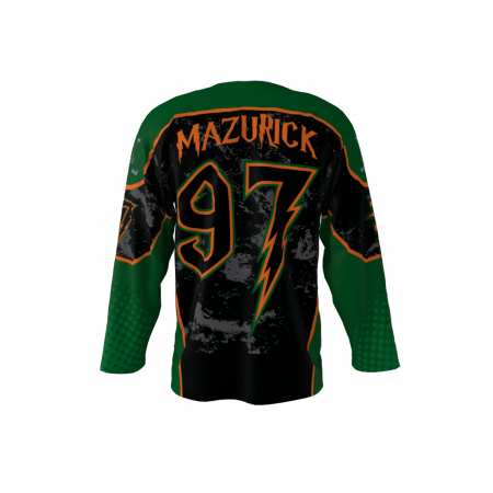 Invaders Black Custom Hockey Jersey
