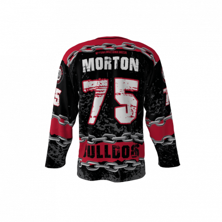 Bulldogs Black Custom Hockey Jersey
