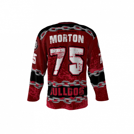 Bulldogs Red Custom Hockey Jersey
