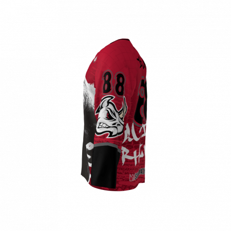 Albino Rhinos Red Custom Hockey Jersey