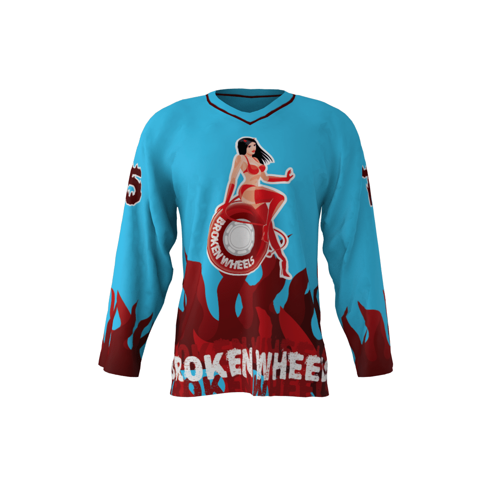 Broken Wheels Custom Hockey Jersey