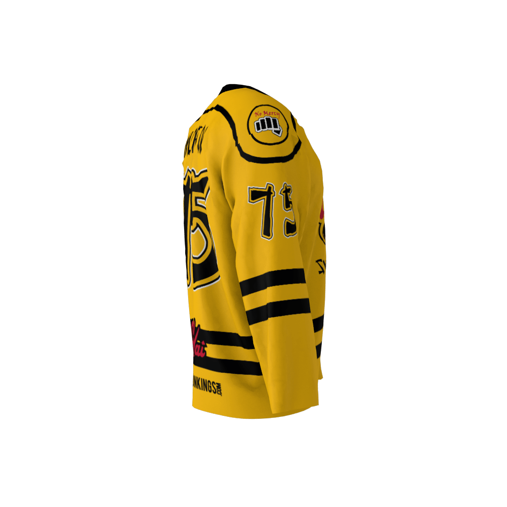 Cobra Kai Gold Custom Hockey Jersey