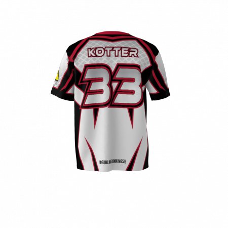 Custom Sublimated High Tension White Softball Jersey Left