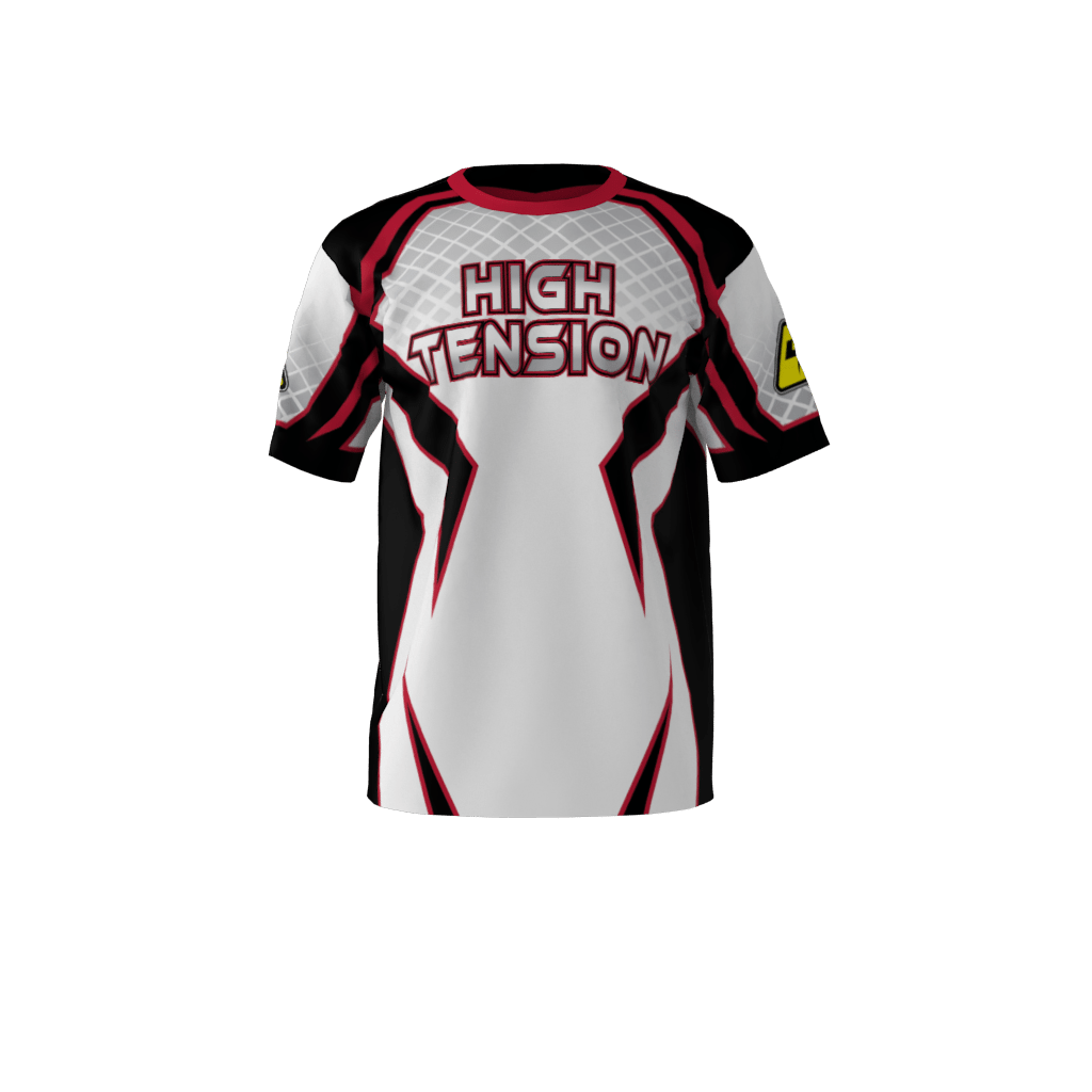 Custom Sublimated High Tension White Softball Jersey Left