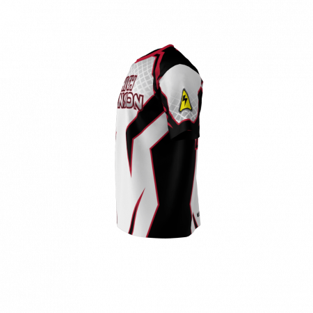 Custom Sublimated High Tension White Softball Jersey Left