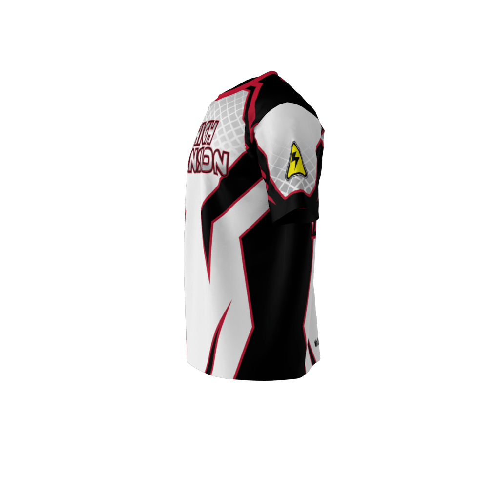 Custom Sublimated High Tension White Softball Jersey Left