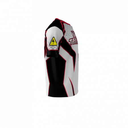 Custom Sublimated High Tension White Softball Jersey Left