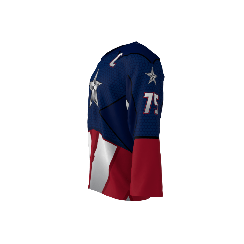 American Captain Custom Dye Sublimated Roller Hockey Jersey