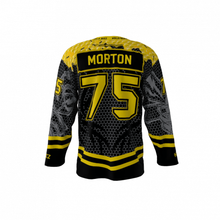 Killer Bees Black Custom Hockey Jersey