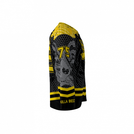Killer Bees Black Custom Hockey Jersey