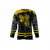 Killer Bees Black Custom Hockey Jersey