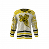 Killer Bees White Custom Hockey Jersey