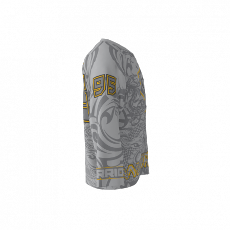 Warriors Gray Custom Roller Hockey Jersey