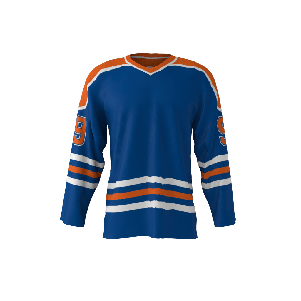 Edmonton 1982 Blue Ice Hockey Jersey