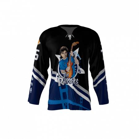 Rippers Black Custom Hockey Jersey
