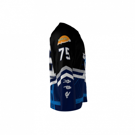 Rippers Black Custom Hockey Jersey