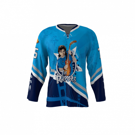 Rippers Blue Custom Hockey Jersey