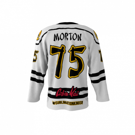 Cobra Kai White Custom Dye Sublimated Hockey Jersey