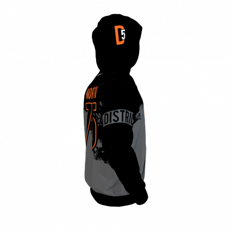 District 5 Custom Dye Sublimated Hoodie