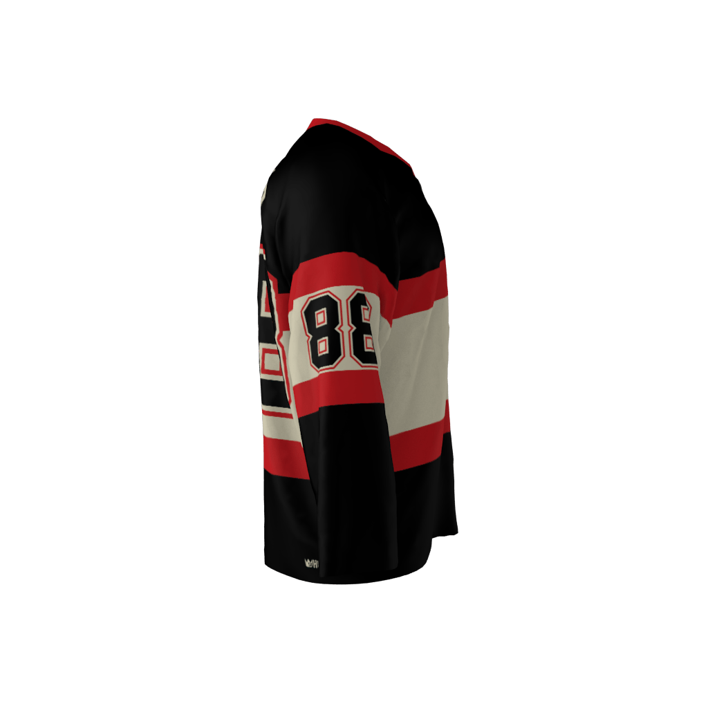 Chicago 1934 Hockey Jersey Black - Image 4