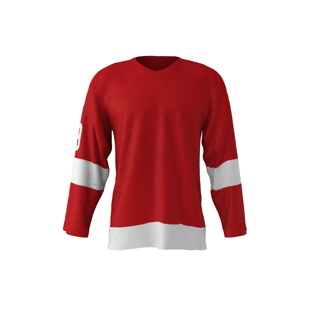 Detroit 1968 Hockey Jersey Red