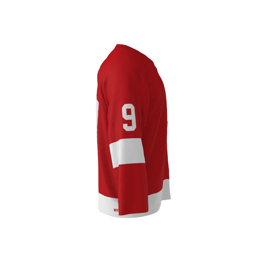 Detroit 1968 Hockey Jersey Red - Image 4